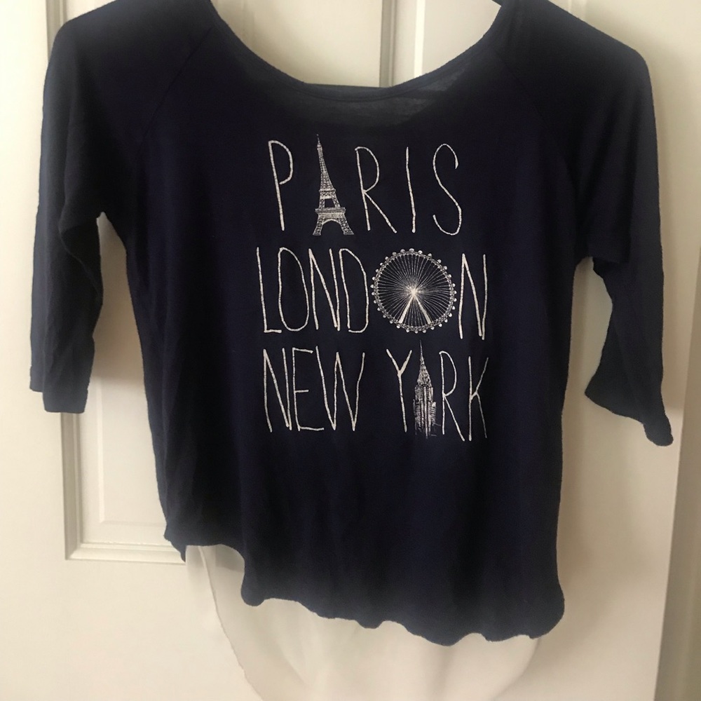 dark blue HALF SLEEVED SHIRT